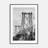 Williamsburg, New York Photo B&W Poster
