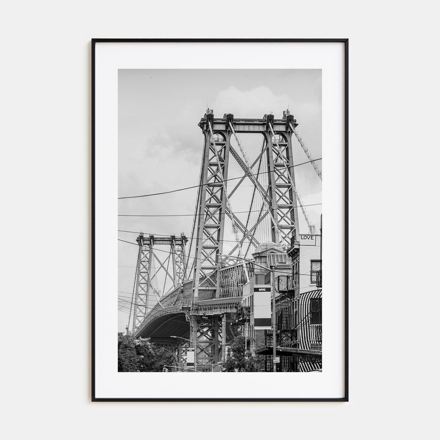 Williamsburg, New York Photo B&W Poster