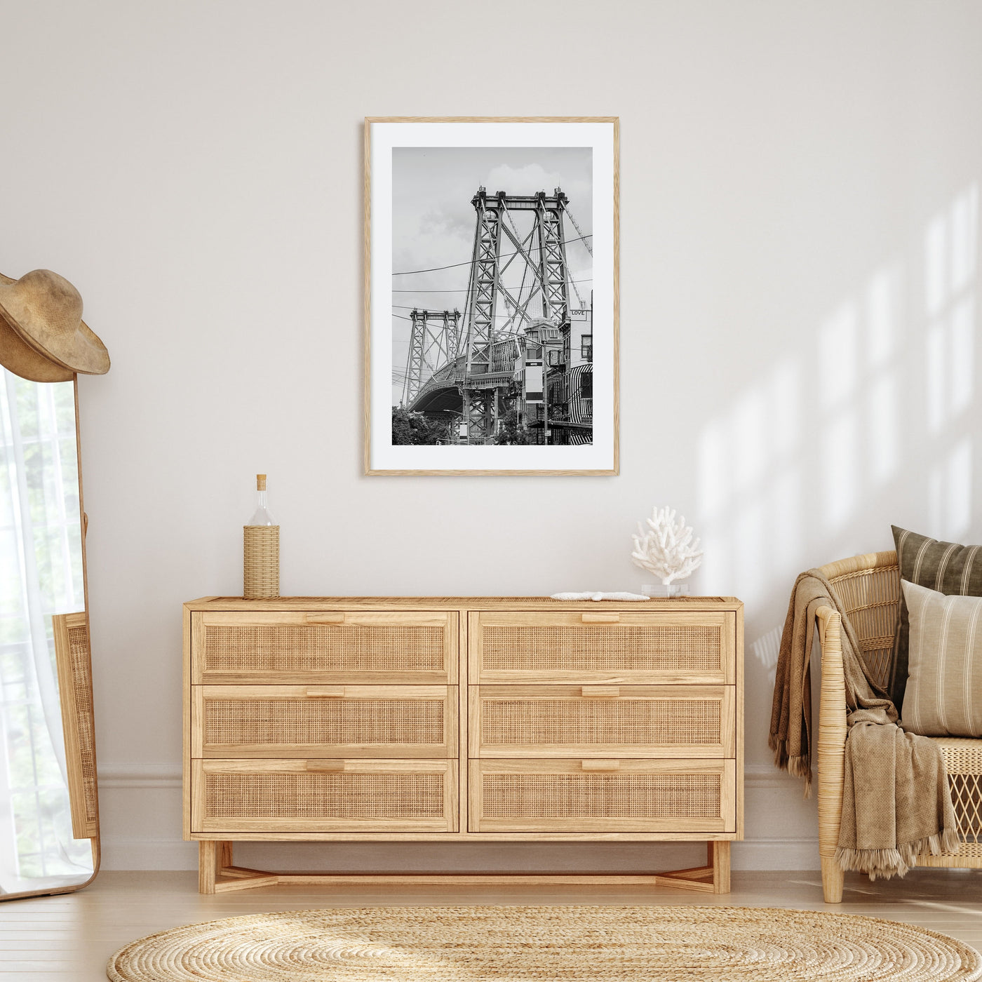 Williamsburg, New York Photo B&W Poster