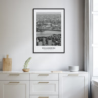 Williamsburg, New York Portrait B&W No 1 Poster