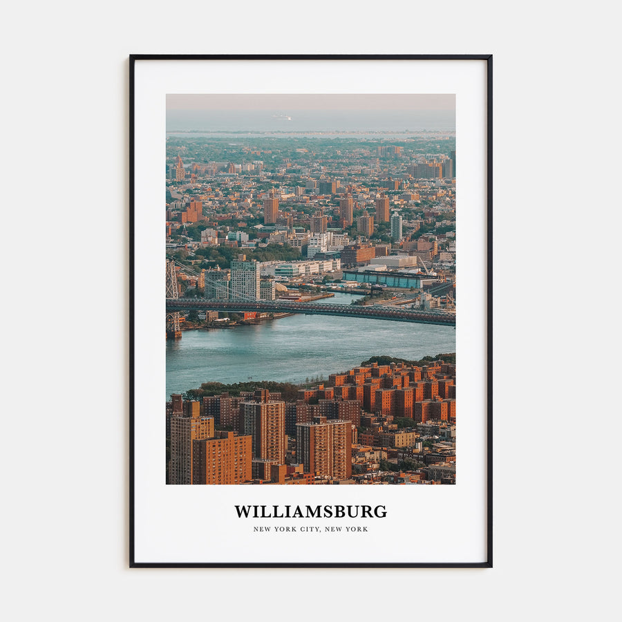 Williamsburg, New York Portrait Color Poster