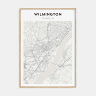 Wilmington, Delaware Map Portrait Poster