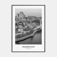 Wilmington, Delaware Portrait B&W Poster