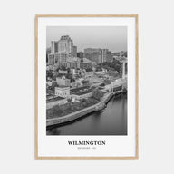 Wilmington, Delaware Portrait B&W Poster