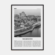 Wilmington, Delaware Travel B&W Poster