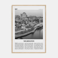 Wilmington, Delaware Travel B&W Poster