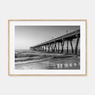 Wilmington, North Carolina Landscape B&W Poster