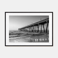 Wilmington, North Carolina Landscape B&W Poster
