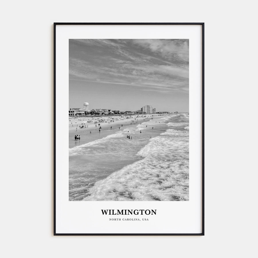 Wilmington, North Carolina Portrait B&W No 1 Poster