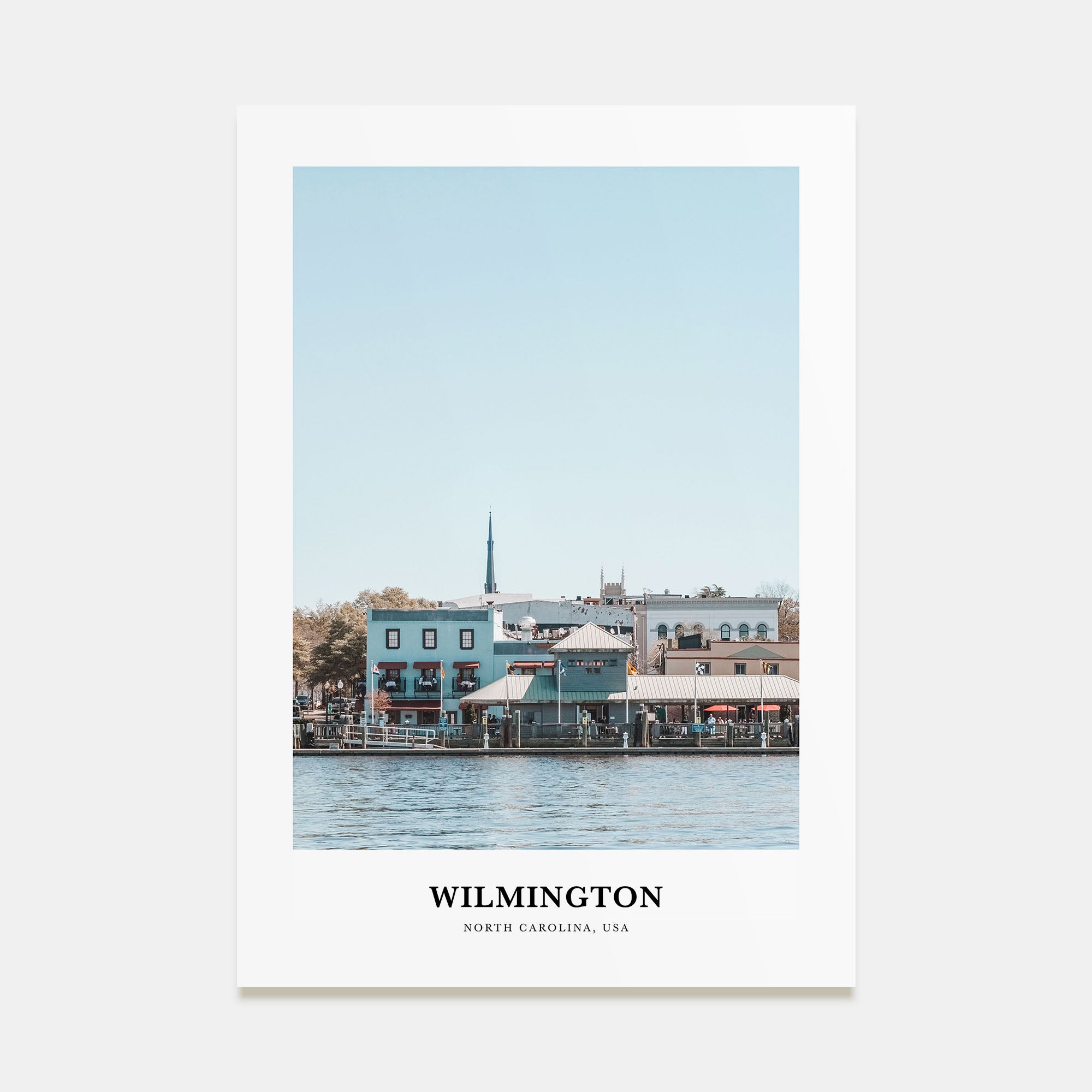Wilmington, North Carolina Portrait Color Poster