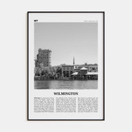 Wilmington, North Carolina Travel B&W No 2 Poster