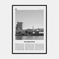 Wilmington, North Carolina Travel B&W No 2 Poster