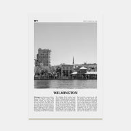 Wilmington, North Carolina Travel B&W No 2 Poster