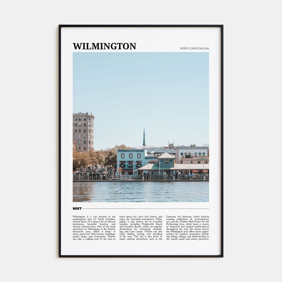 Wilmington, North Carolina Travel Color Poster