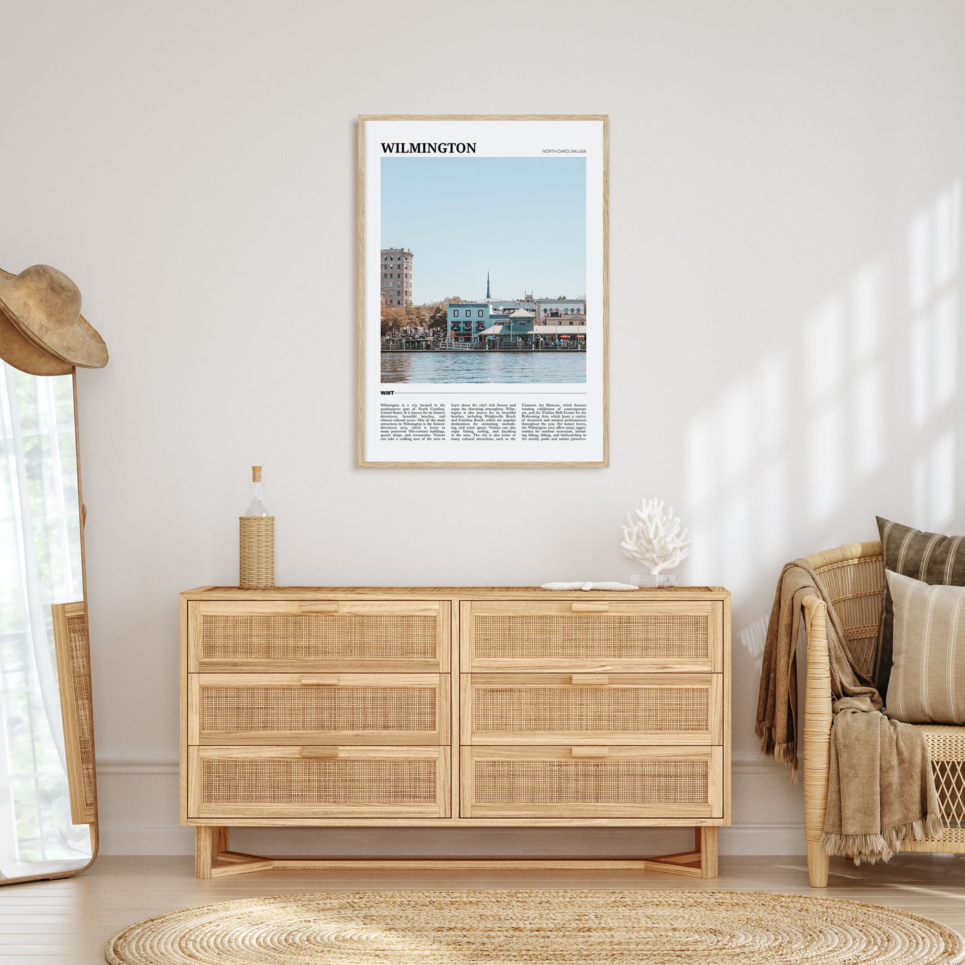 Wilmington, North Carolina Travel Color Poster