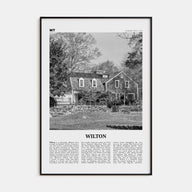 Wilton Travel B&W Poster