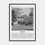 Wilton Travel B&W Poster