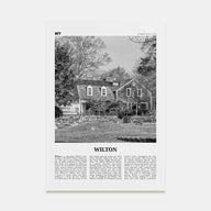 Wilton Travel B&W Poster