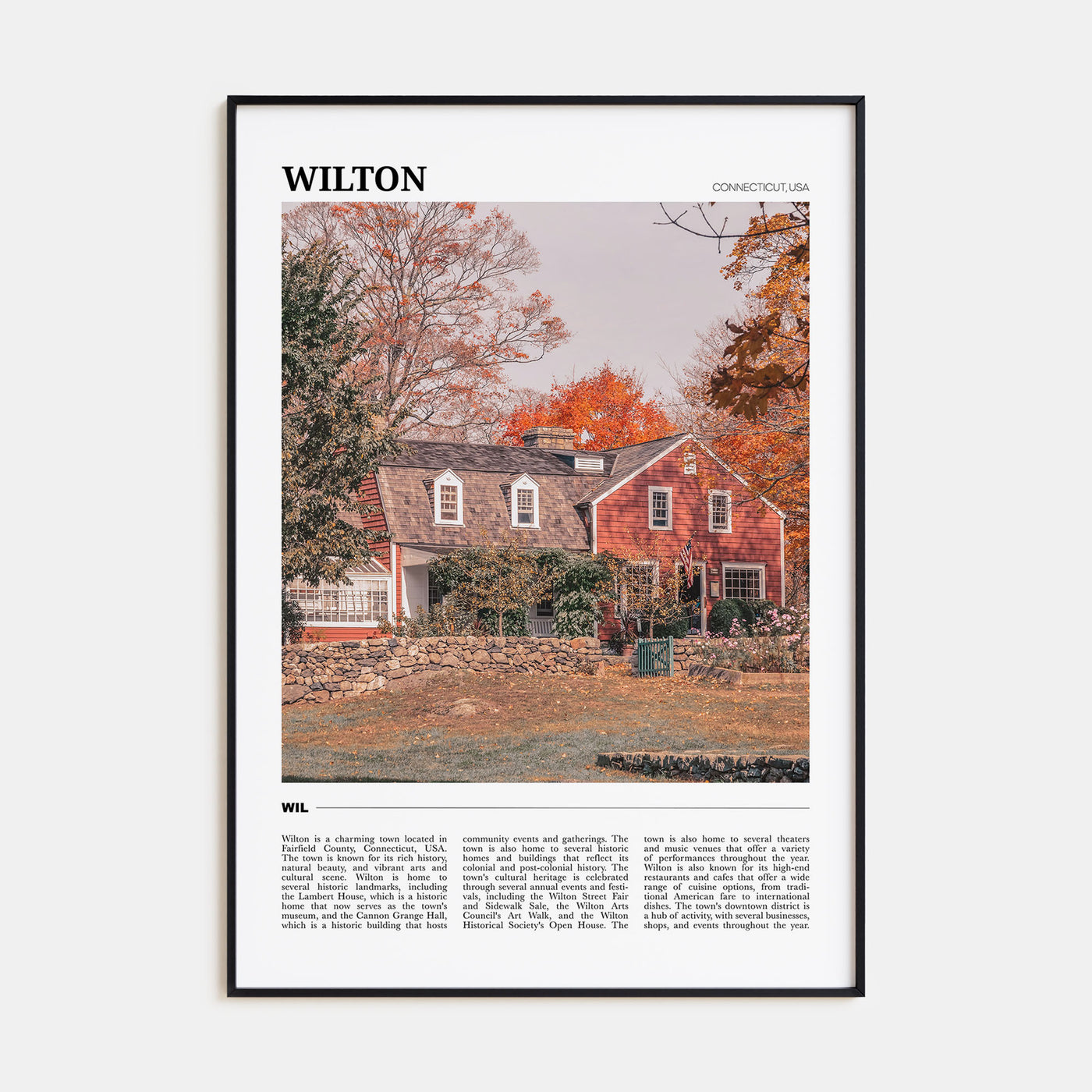 Wilton Travel Color Poster