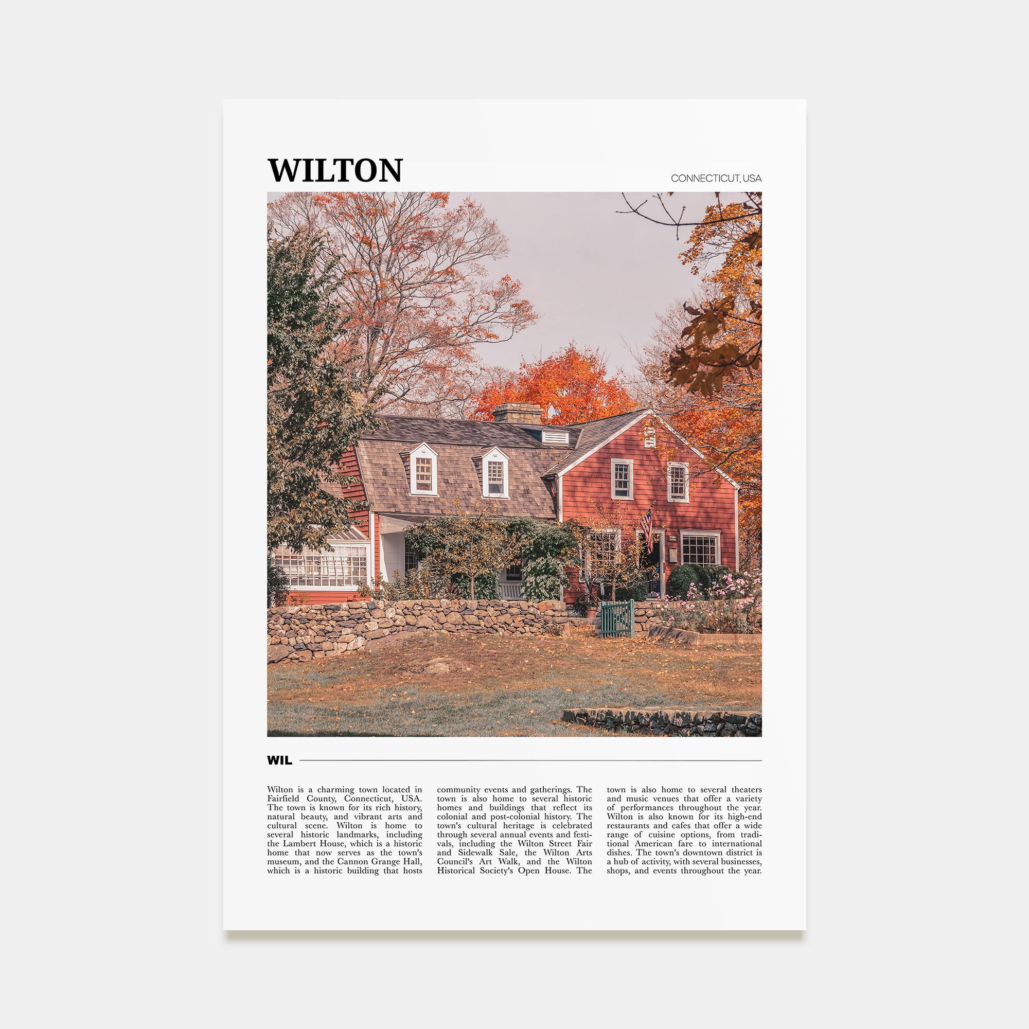 Wilton Travel Color Poster