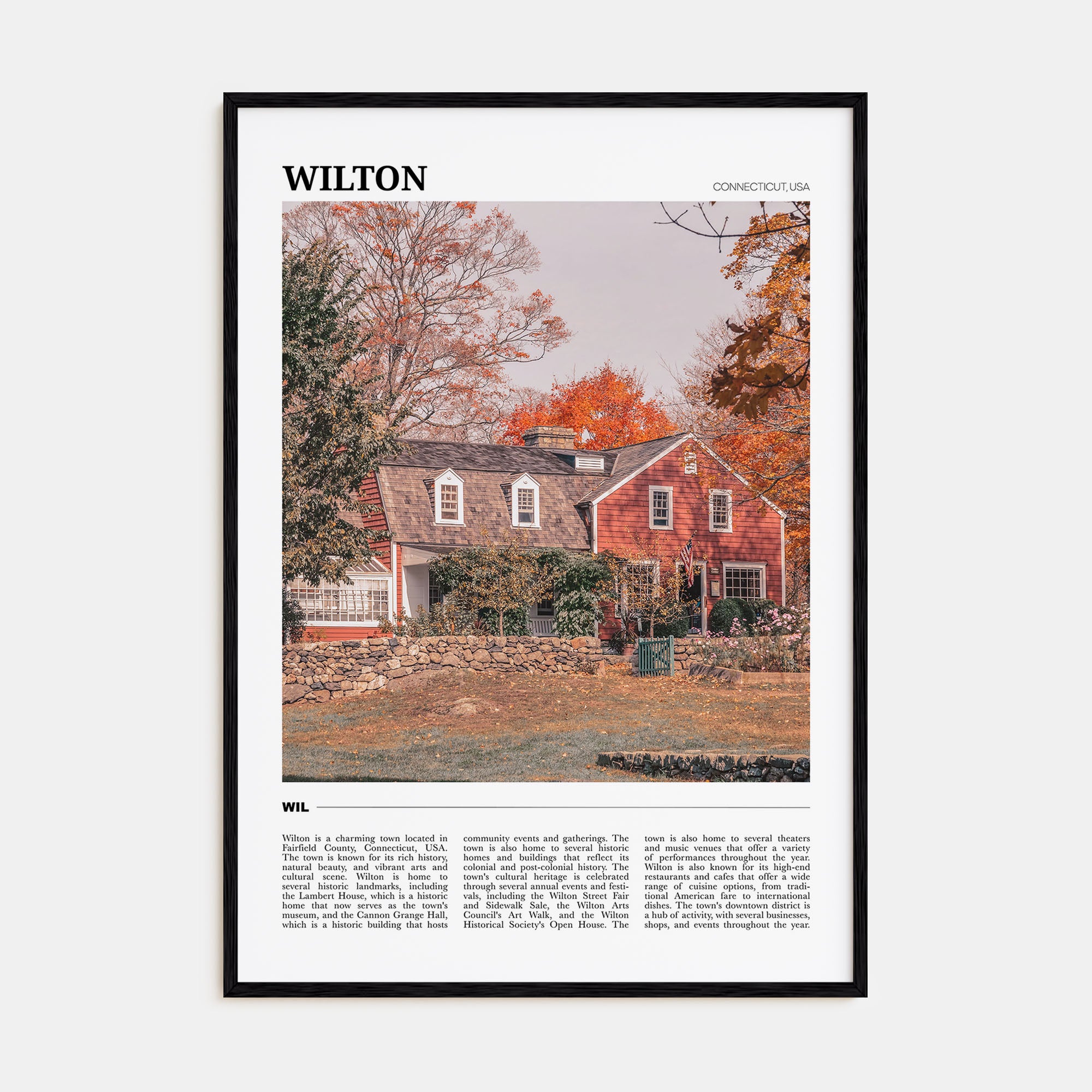 Wilton Travel Color Poster