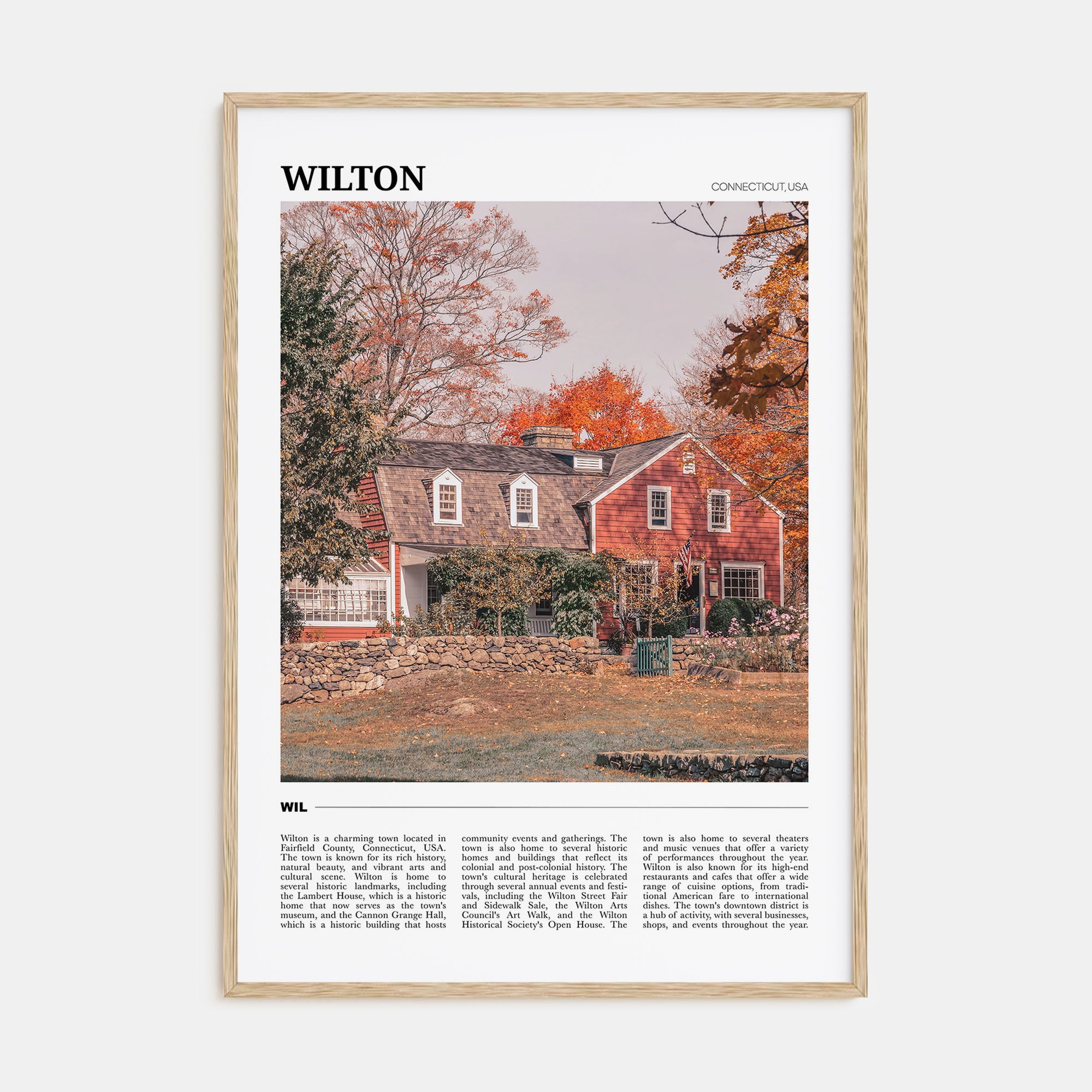 Wilton Travel Color Poster