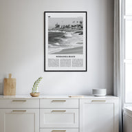 Windansea Beach Travel B&W Poster