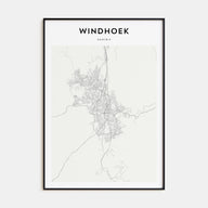 Windhoek Map Portrait Poster