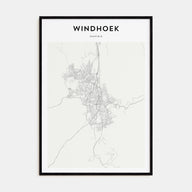 Windhoek Map Portrait Poster