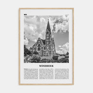 Windhoek Travel B&W Poster