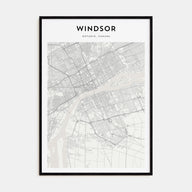 Windsor, Canada Map Portrait Poster