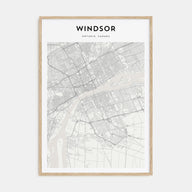 Windsor, Canada Map Portrait Poster