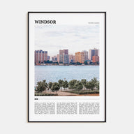 Windsor, Canada Travel Color Poster