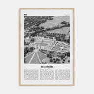 Windsor, England Travel B&W Poster