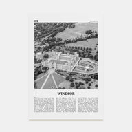 Windsor, England Travel B&W Poster