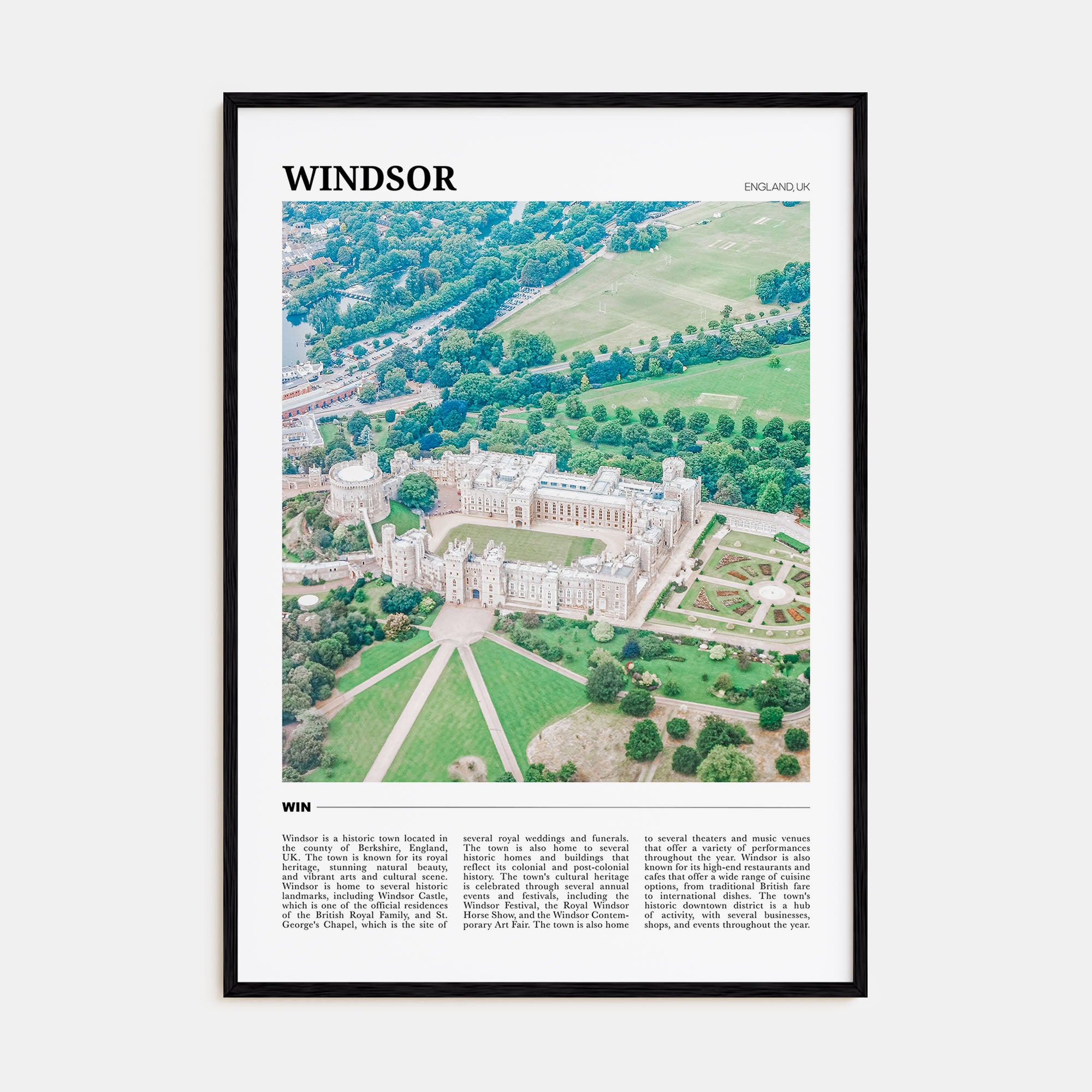 Windsor, England Travel Color Poster