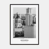 Winnipeg Portrait B&W No 1 Poster