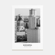 Winnipeg Portrait B&W No 1 Poster