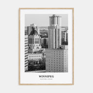 Winnipeg Portrait B&W No 1 Poster
