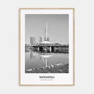 Winnipeg Portrait B&W No 2 Poster