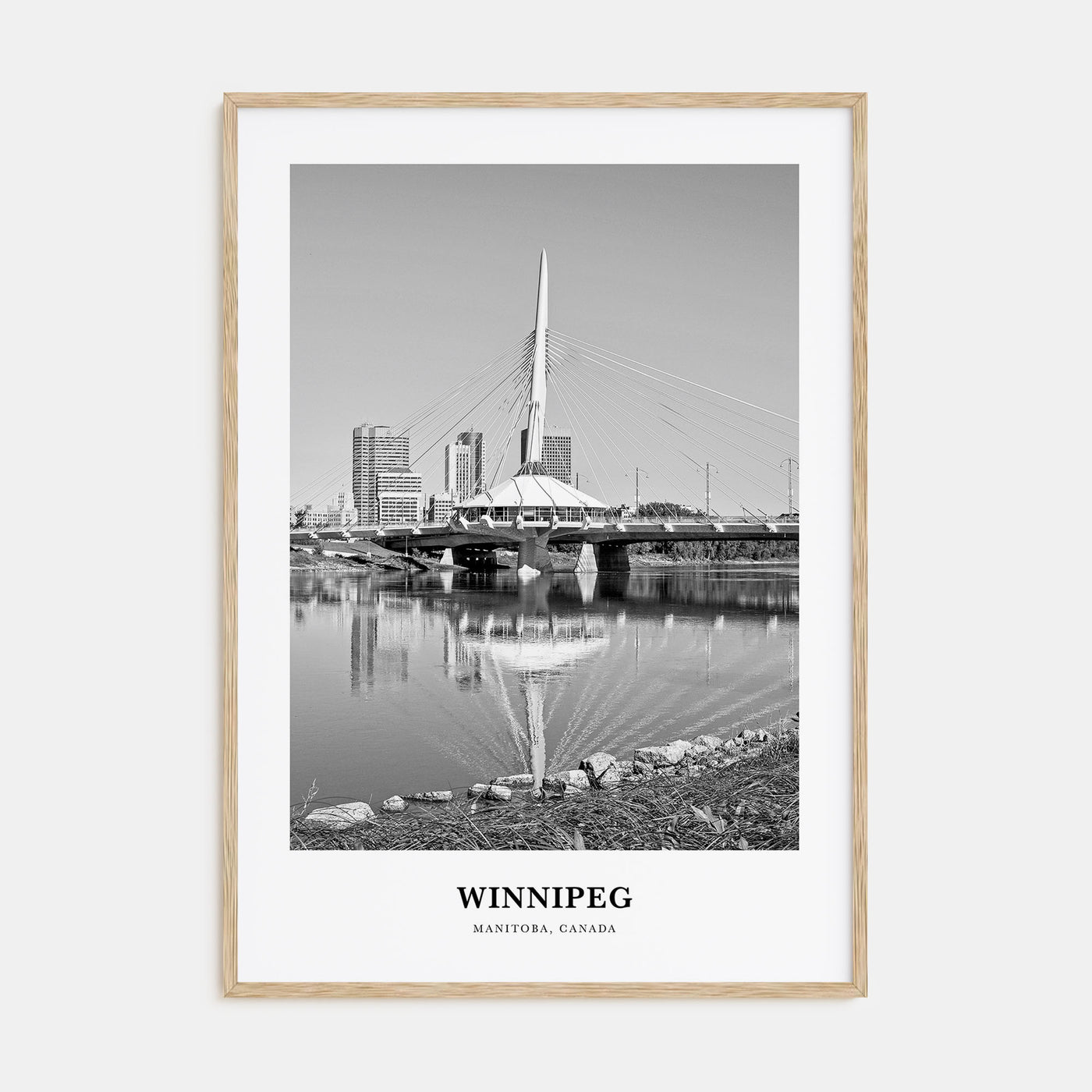 Winnipeg Portrait B&W No 2 Poster