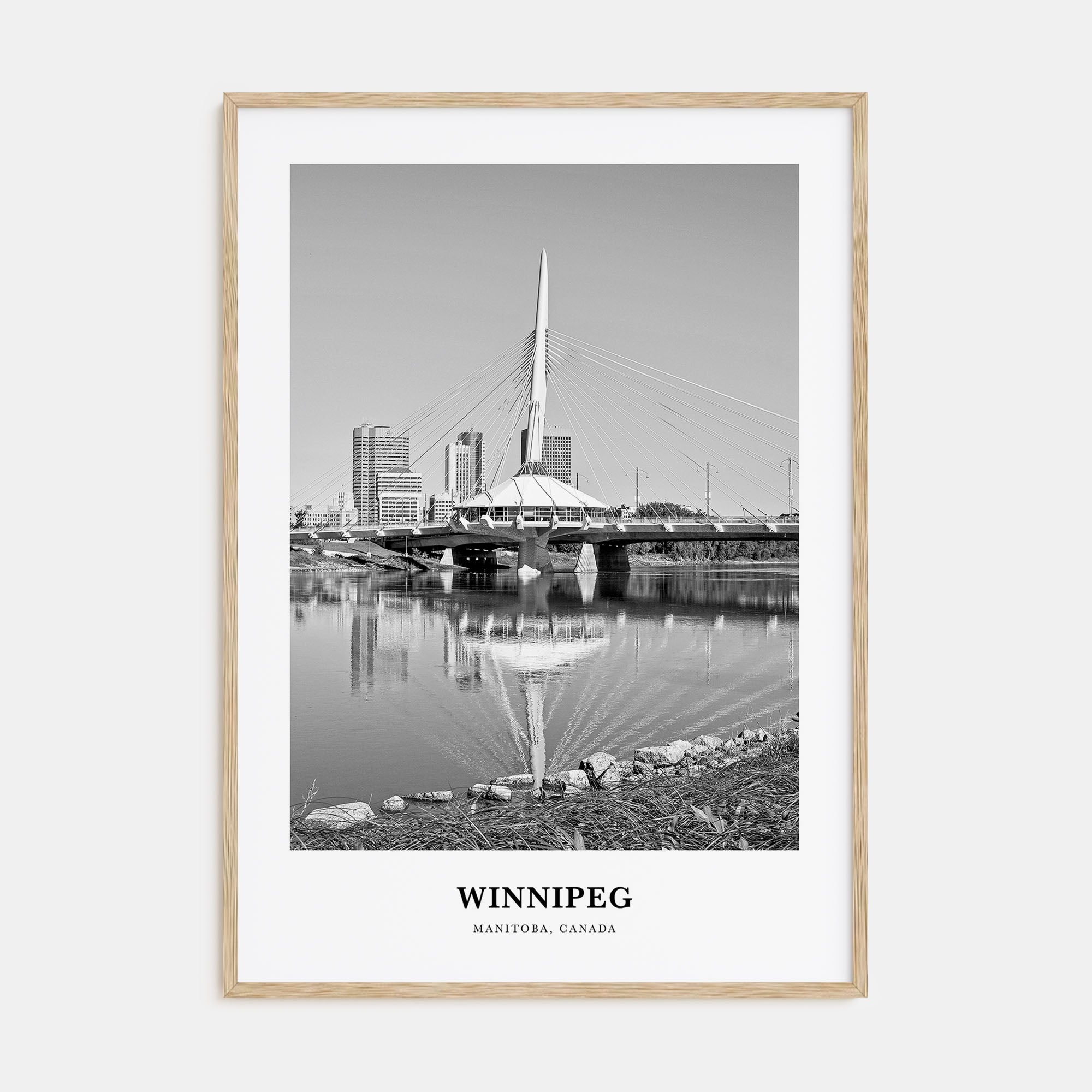 Winnipeg Portrait B&W No 2 Poster