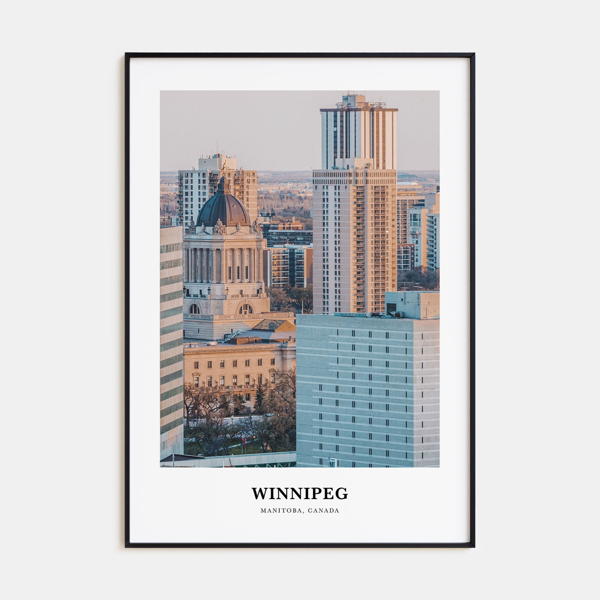 Winnipeg Portrait Color No 2 Poster