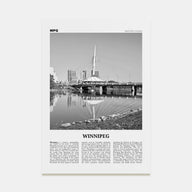 Winnipeg Travel B&W No 1 Poster