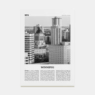 Winnipeg Travel B&W No 2 Poster