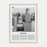Winnipeg Travel B&W No 2 Poster