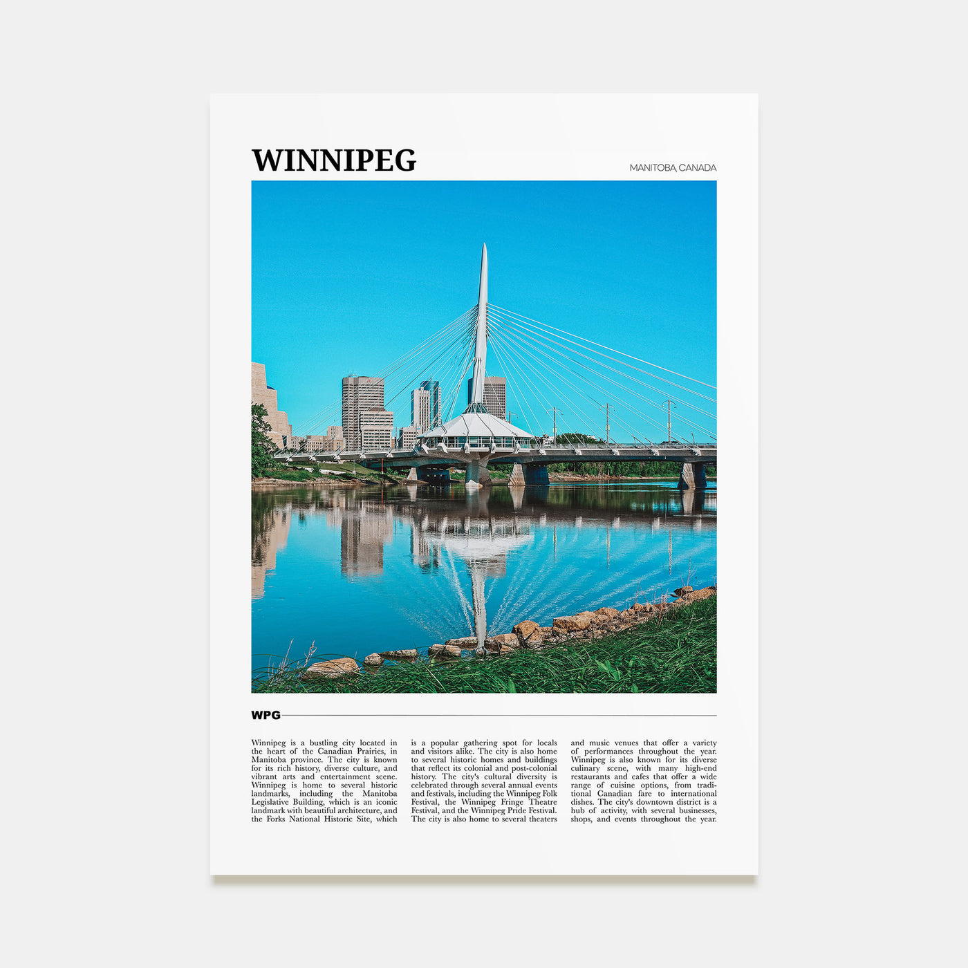 Winnipeg Travel Color No 1 Poster
