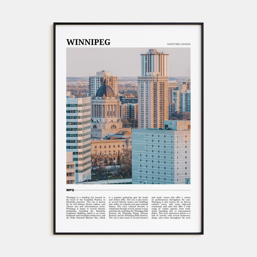 Winnipeg Travel Color No 2 Poster