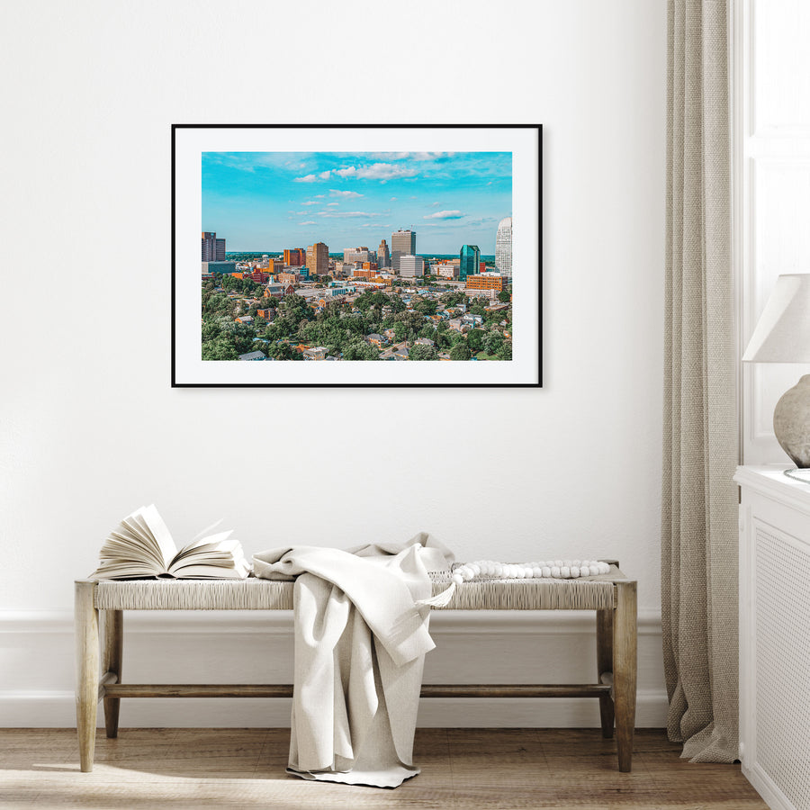 Winston-Salem Landscape Color Poster