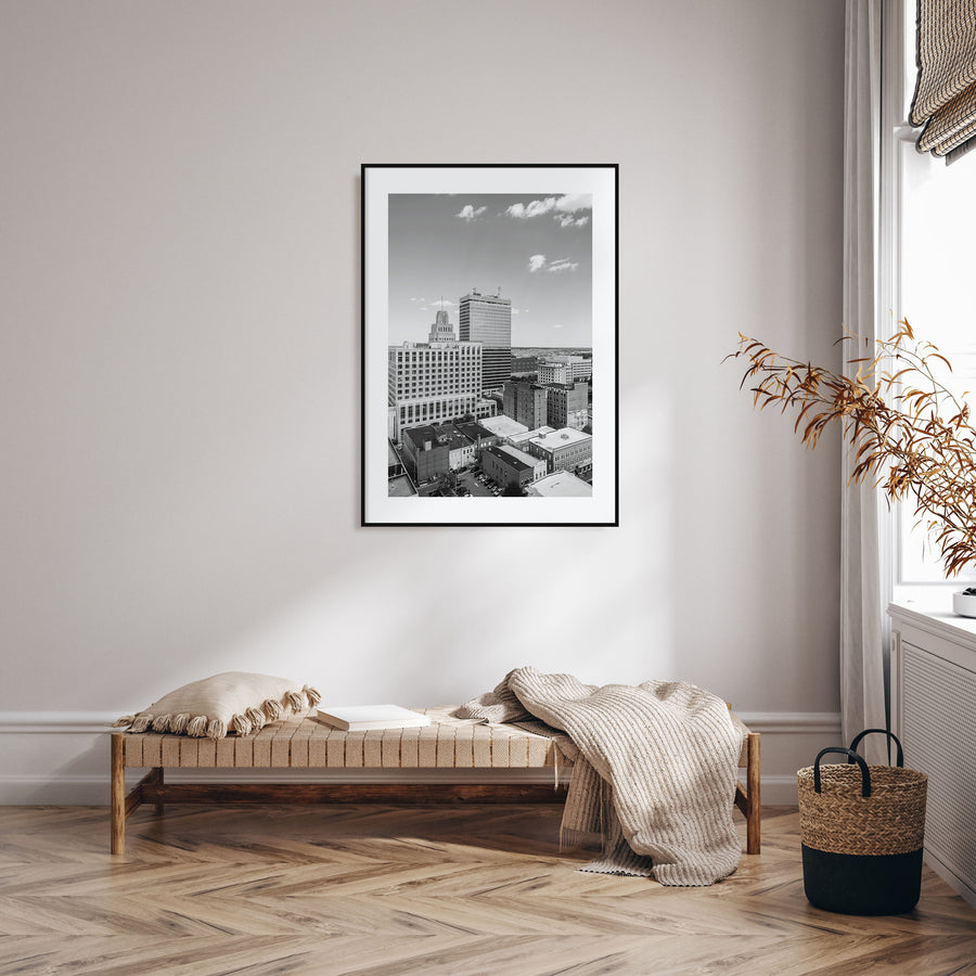 Winston-Salem Photo B&W Poster